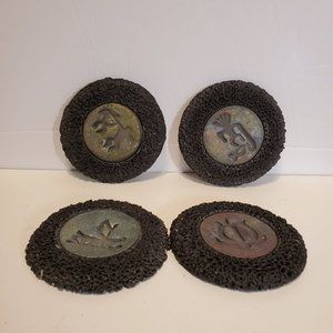 Hawaiian Lava Rock Petroglyph Coasters